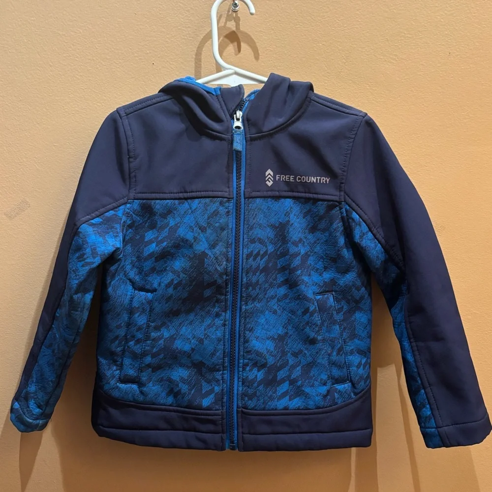 Free country boys winter coat jacket with hood size 4